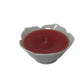 Vintage Dickson Red Candle in Flower Shaped Candle Holder - A+ Stuff - Candle Holders - A+ Stuff