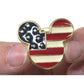 Vintage Disney American Flag Mickey Mouse Gold tone Pin - disney - pin - A+ Stuff
