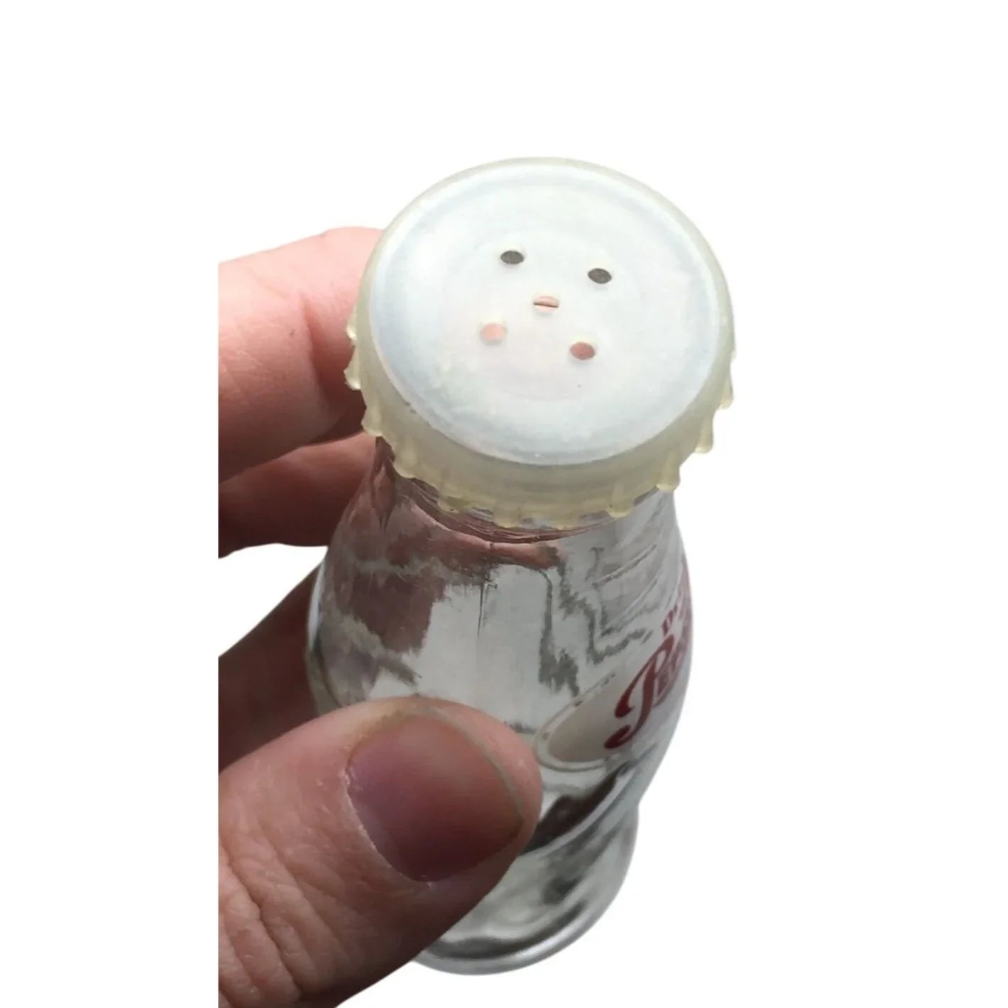 Vintage Drink Pepsi Cola Clear Glass Mini Bottle Salt or Pepper Shaker (just 1) - pepsi cola - Salt & Pepper Shakers - A+ Stuff
