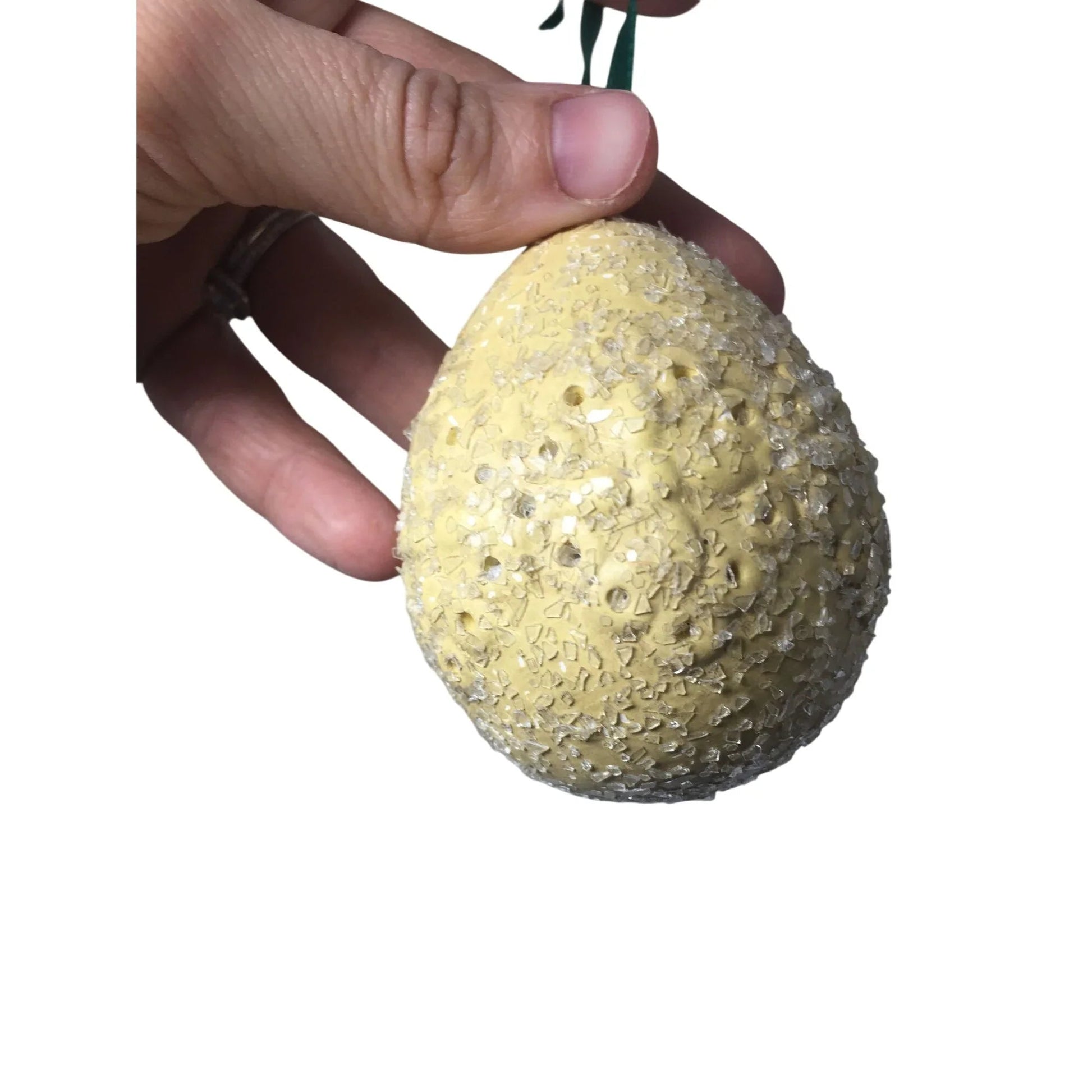 Vintage Easter Egg Ornament with Green string to hang - A+ Stuff - Holiday Ornaments - A+ Stuff
