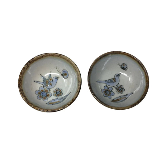 Vintage ''El Palomar Mexico'' Mexican Pottery Bowls (2) - A+ Stuff - Bowls - A+ Stuff
