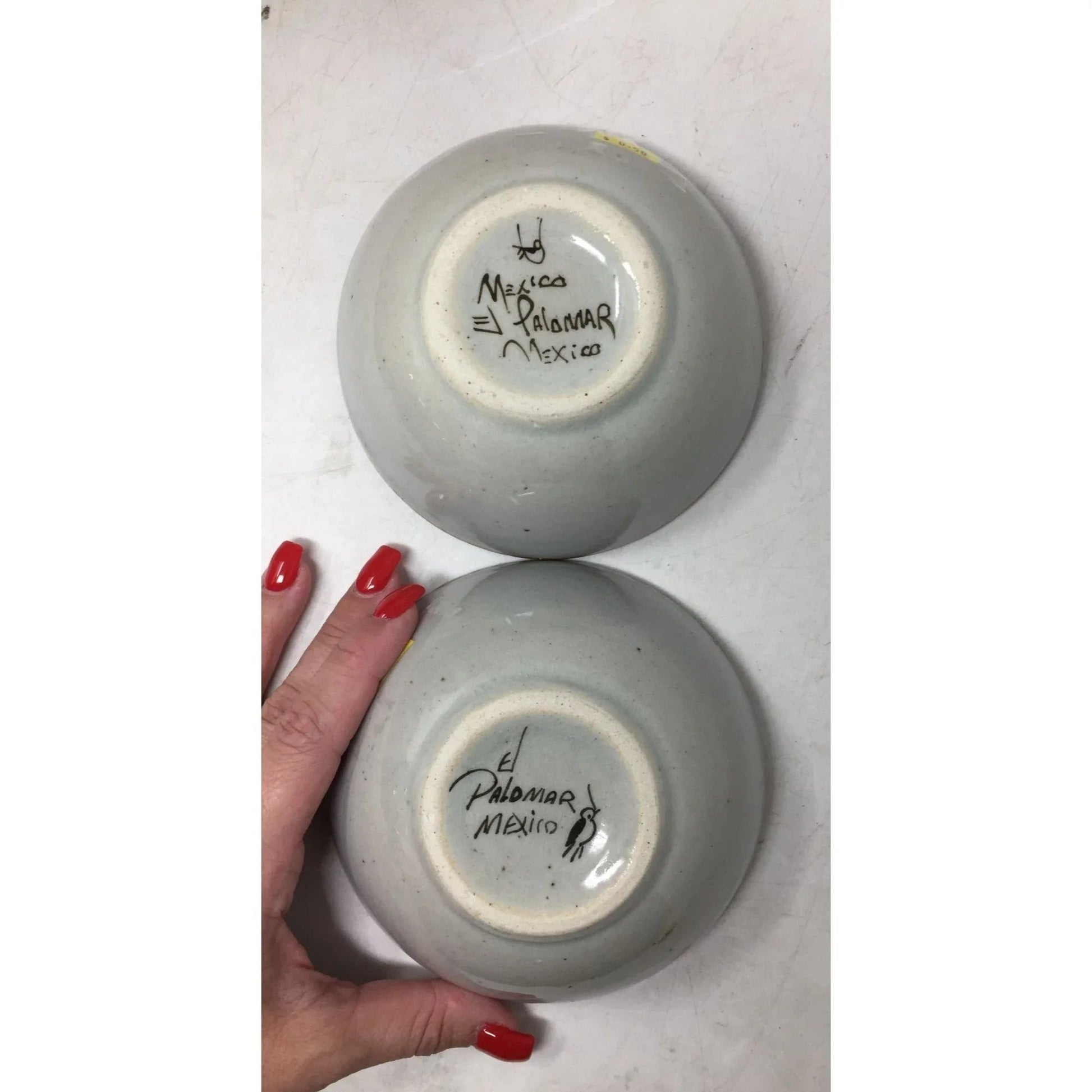 Vintage ''El Palomar Mexico'' Mexican Pottery Bowls (2) - A+ Stuff - Bowls - A+ Stuff