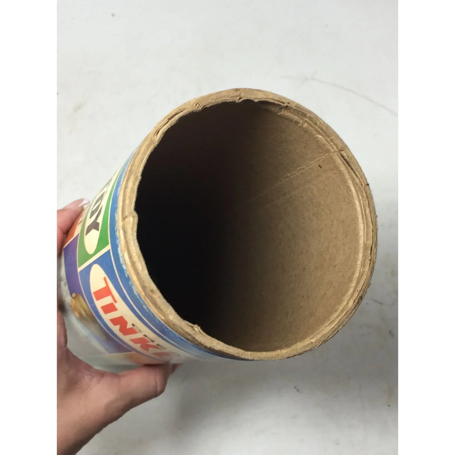 Vintage Empty Original Tinkertoy Cardboard Cylinder Canister - A+ Stuff - Toys - A+ Stuff