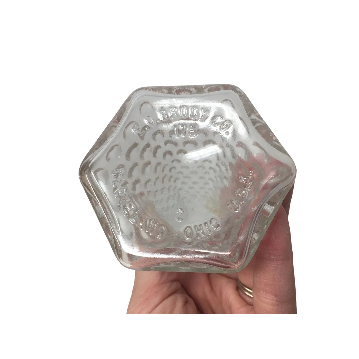 Vintage E.O. Brody Co. Clear Glass Hobnail Flower Vase - E.O. Brody Co - Vase or Holder - A+ Stuff