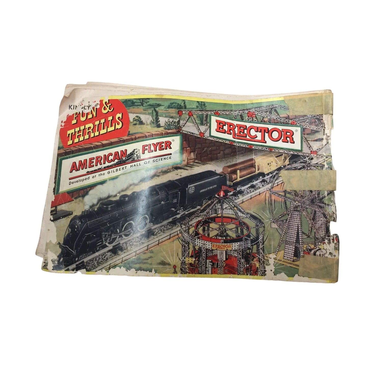 Vintage Erector ''The Worlds Greatest Construction Toy'' in metal Carrying case - A+ Stuff - Toys - A+ Stuff