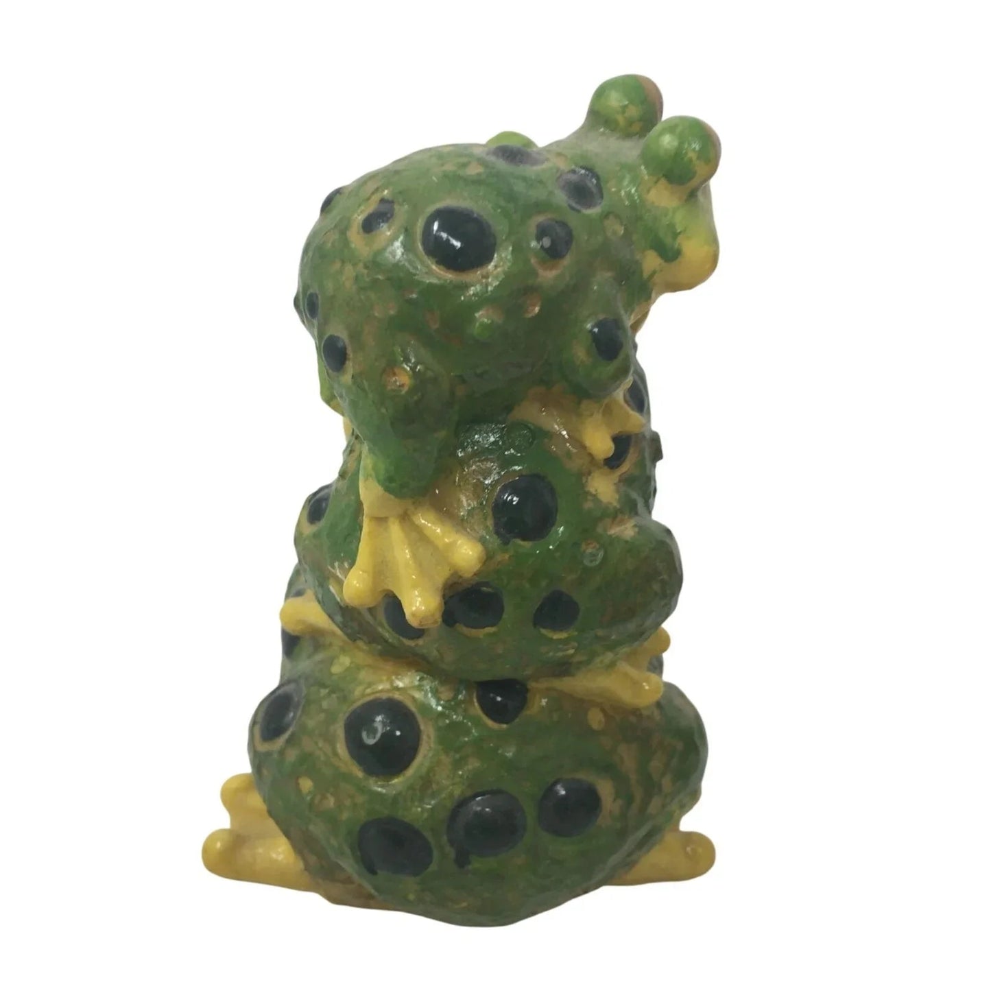 Vintage Family Of Frogs Mom, Dad and Baby Stacked/Piled Frogs Figurine - A+ Stuff - figurine - A+ Stuff