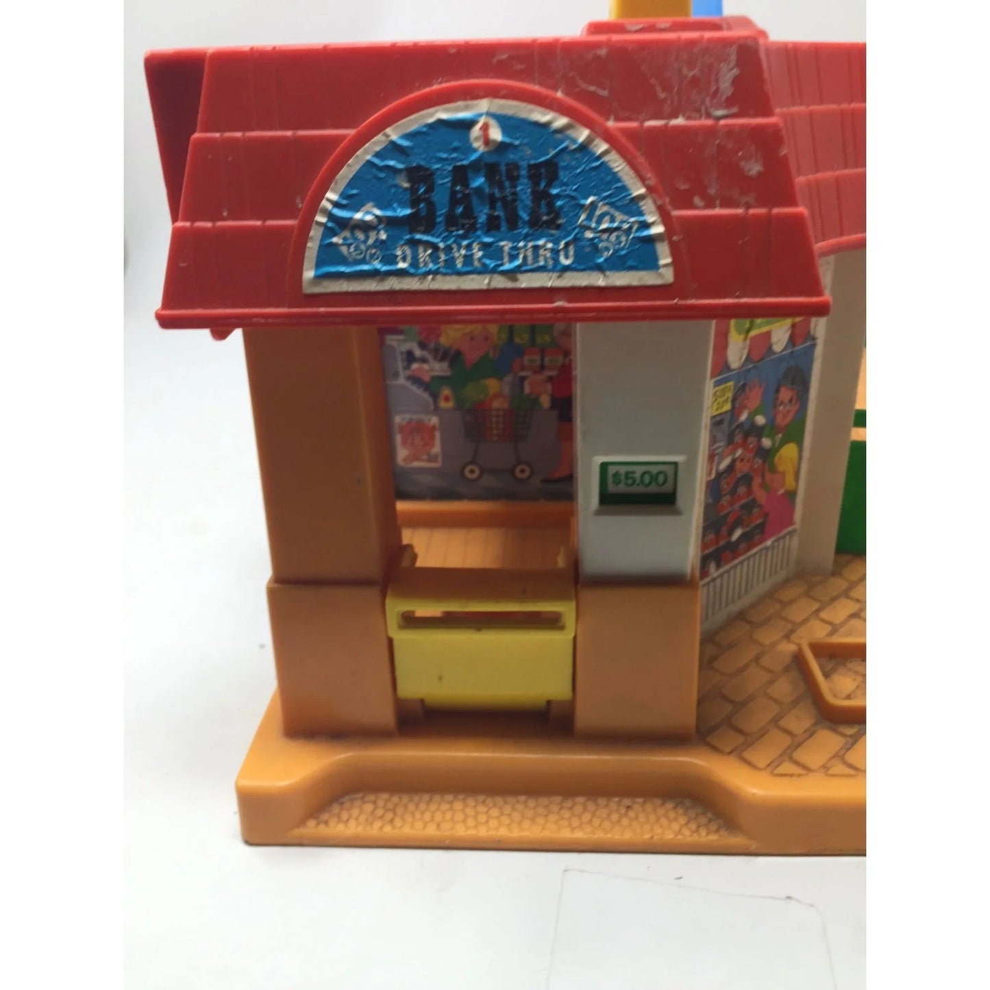 Vintage Fisher Price Little People Play Family Village Main Street Town City - A+ Stuff