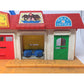 Vintage Fisher Price Little People Play Family Village Main Street Town City - A+ Stuff