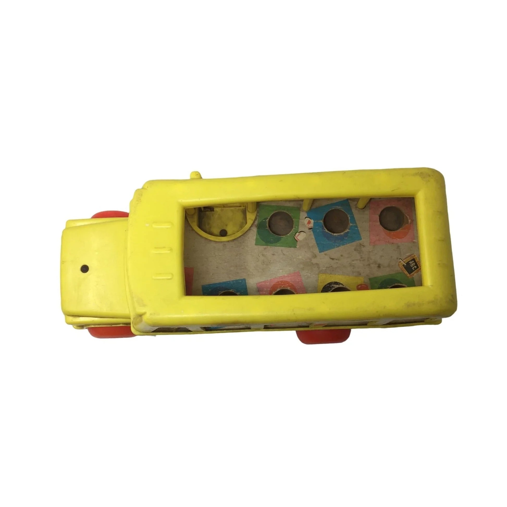 Vintage Fisher Price Little People Yellow School Bus with Bus Driver - A+ Stuff
