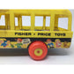 Vintage Fisher Price Little People Yellow School Bus with Bus Driver - A+ Stuff