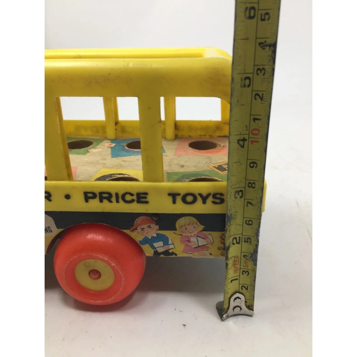 Vintage Fisher Price Little People Yellow School Bus with Bus Driver - A+ Stuff