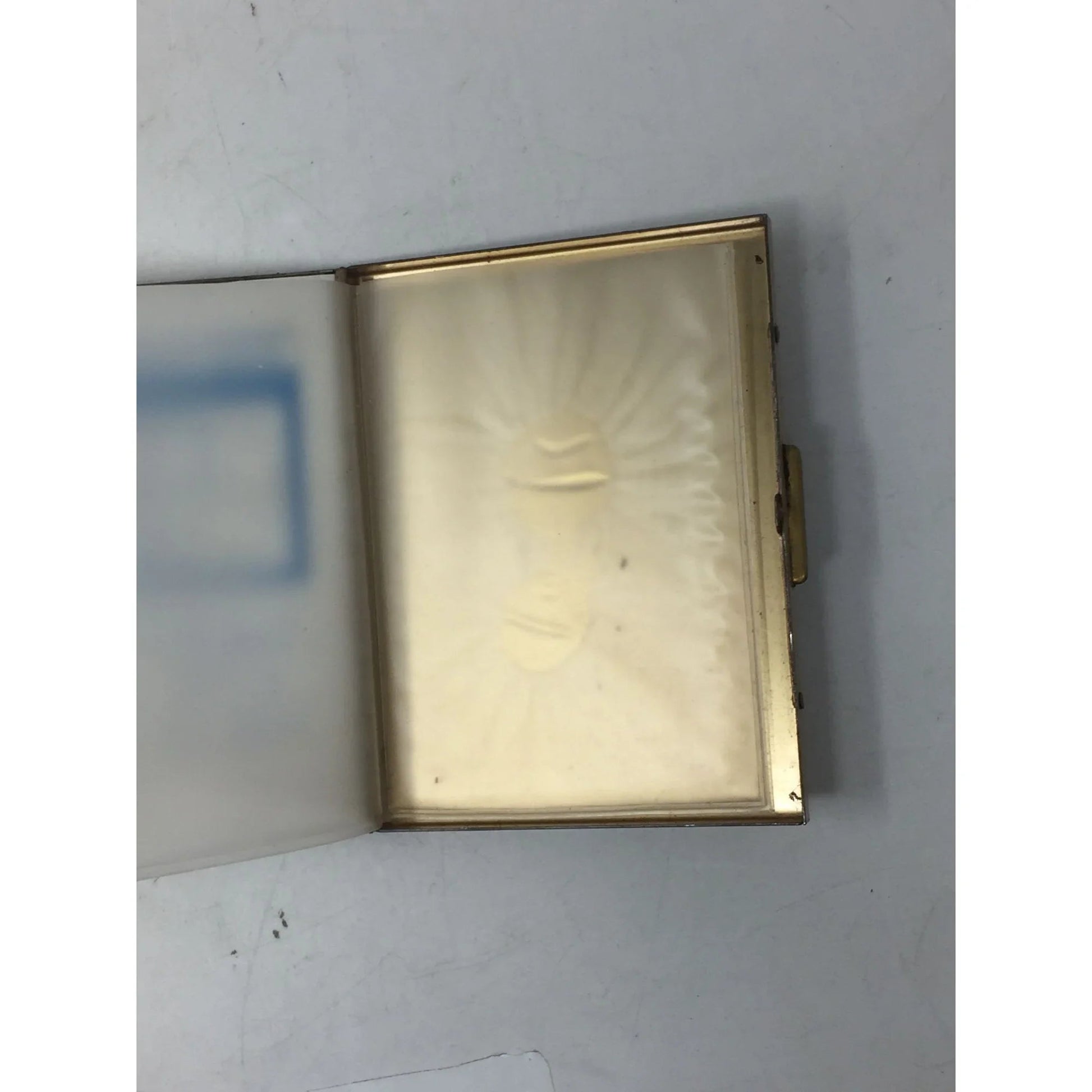 Vintage Fragonard Mini Metal Compact Pocket Photo Album Card Case - A+ Stuff - photo or card holder - A+ Stuff