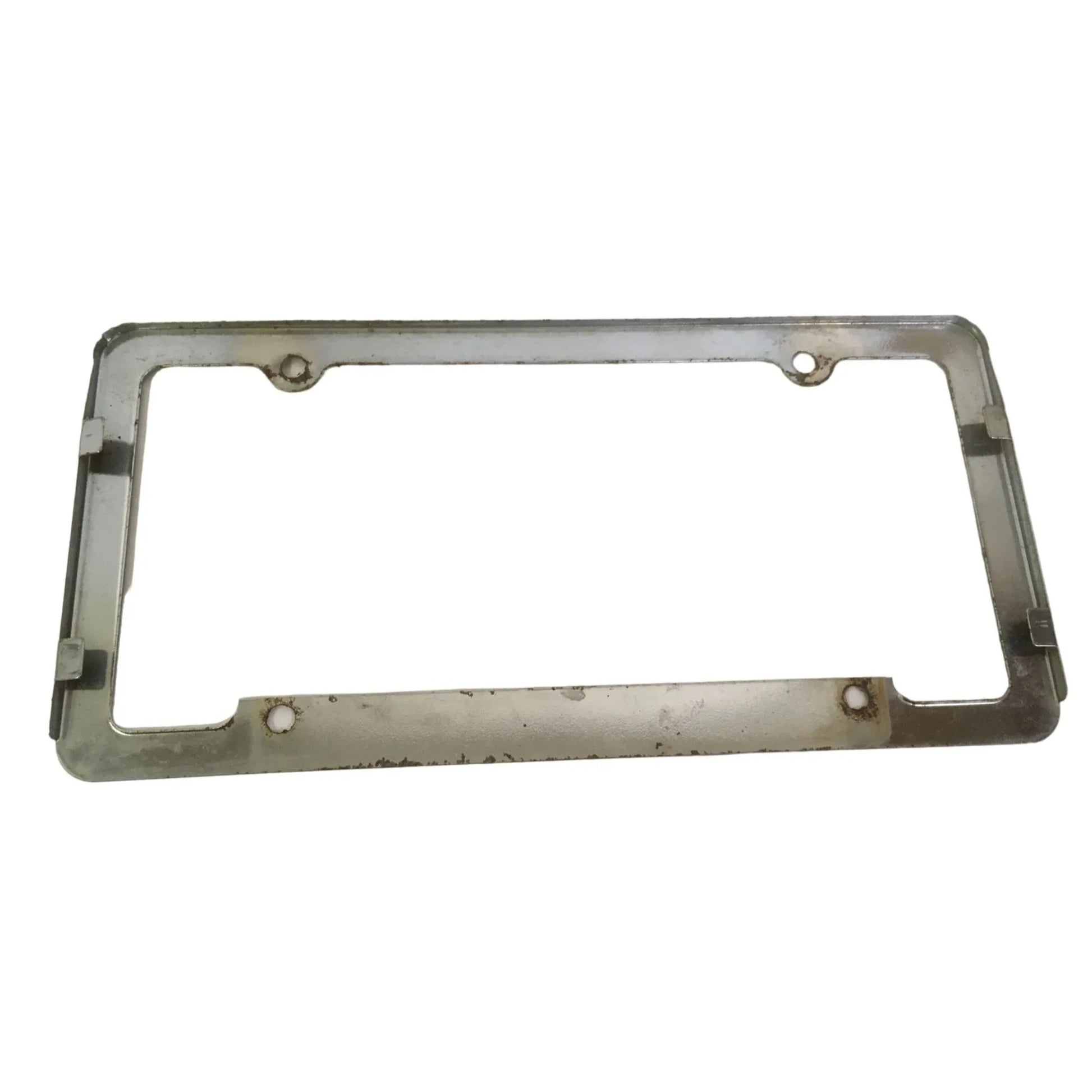 Vintage Fremont Steinle Silver License Plate Frame - A+ Stuff - Auto Part - A+ Stuff