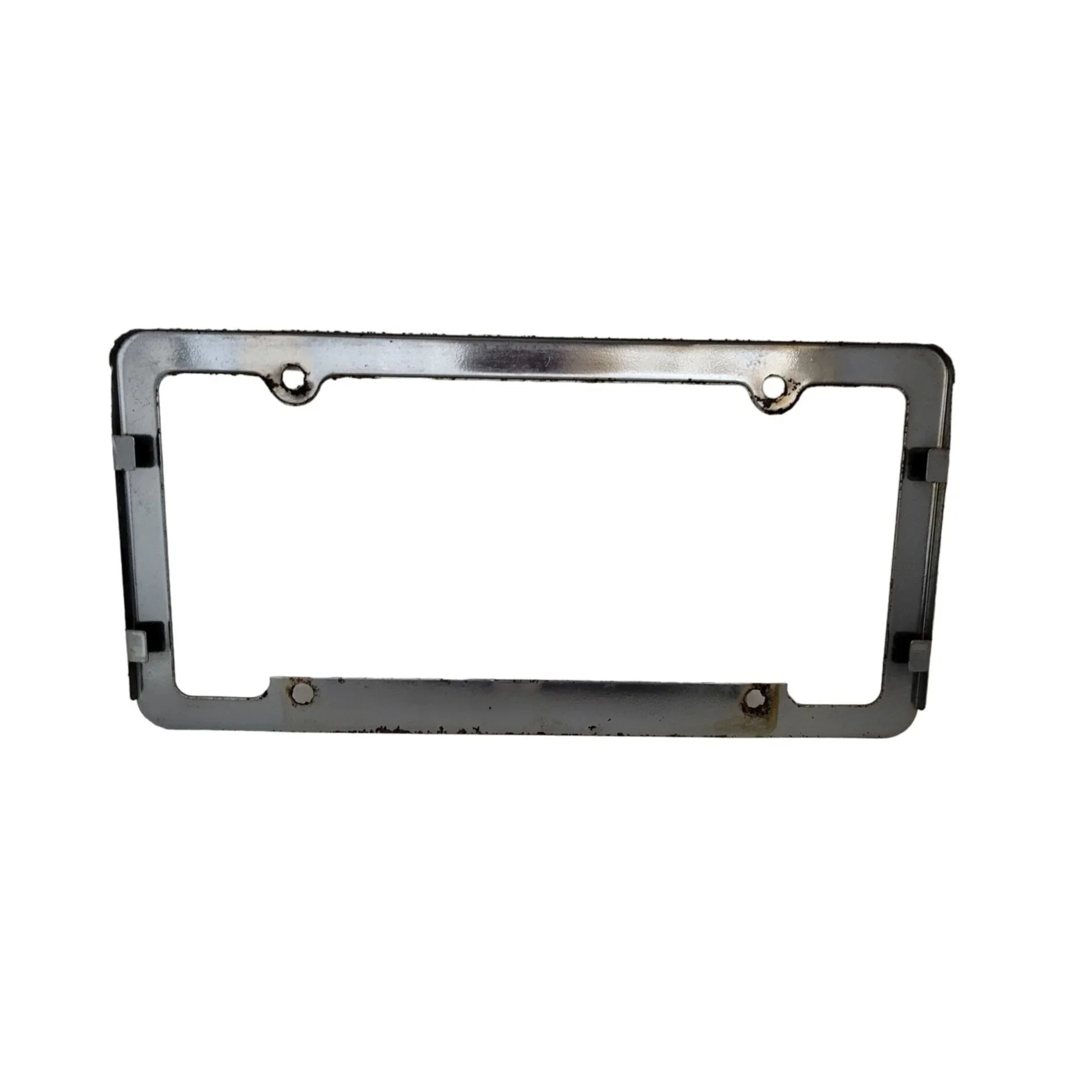 Vintage Fremont Steinle Silver License Plate Frame - A+ Stuff - Auto Part - A+ Stuff