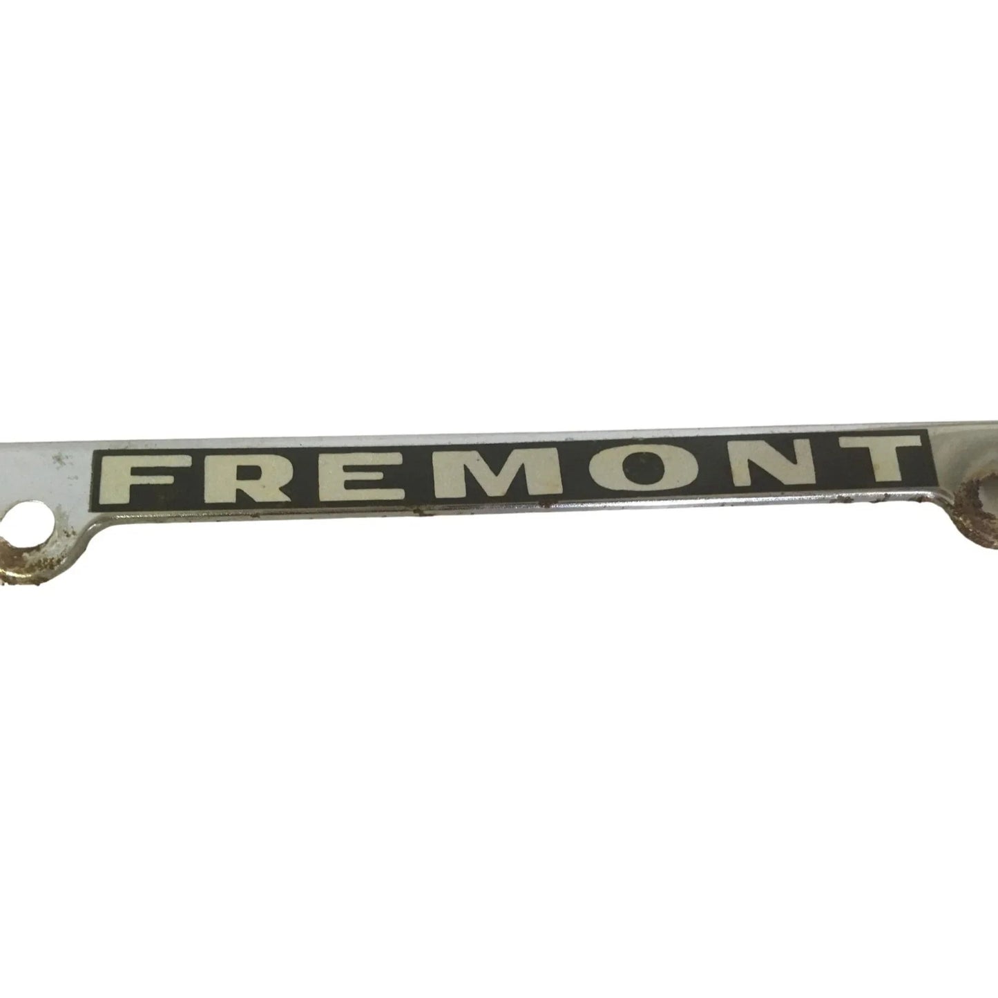 Vintage Fremont Steinle Silver License Plate Frame - A+ Stuff - Auto Part - A+ Stuff