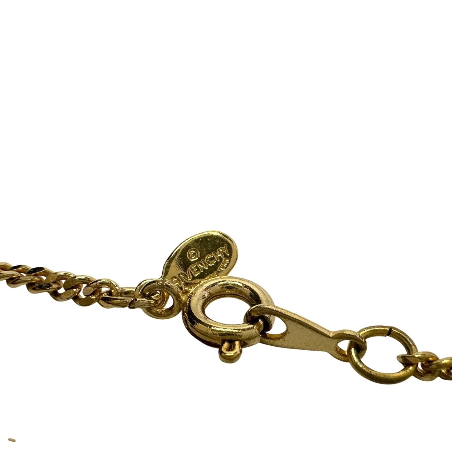Vintage Givenchy Gold Plated Fleur - De - Lis Pendant Necklace - 15" - Givenchy - Pendant with Necklace - A+ Stuff