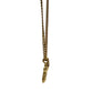Vintage Givenchy Gold Plated Fleur - De - Lis Pendant Necklace - 15" - Givenchy - Pendant with Necklace - A+ Stuff