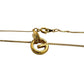 Vintage Givenchy Rounded "G" Necklace Gold Plated w Rhinestones - Givenchy - Necklace with Pendant - A+ Stuff