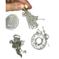 Vintage Glass CHRISTMAS TREE Ornaments Angel Trumpet Wreath and Tear Drop - Unbranded - Christmas Ornament Set - A+ Stuff