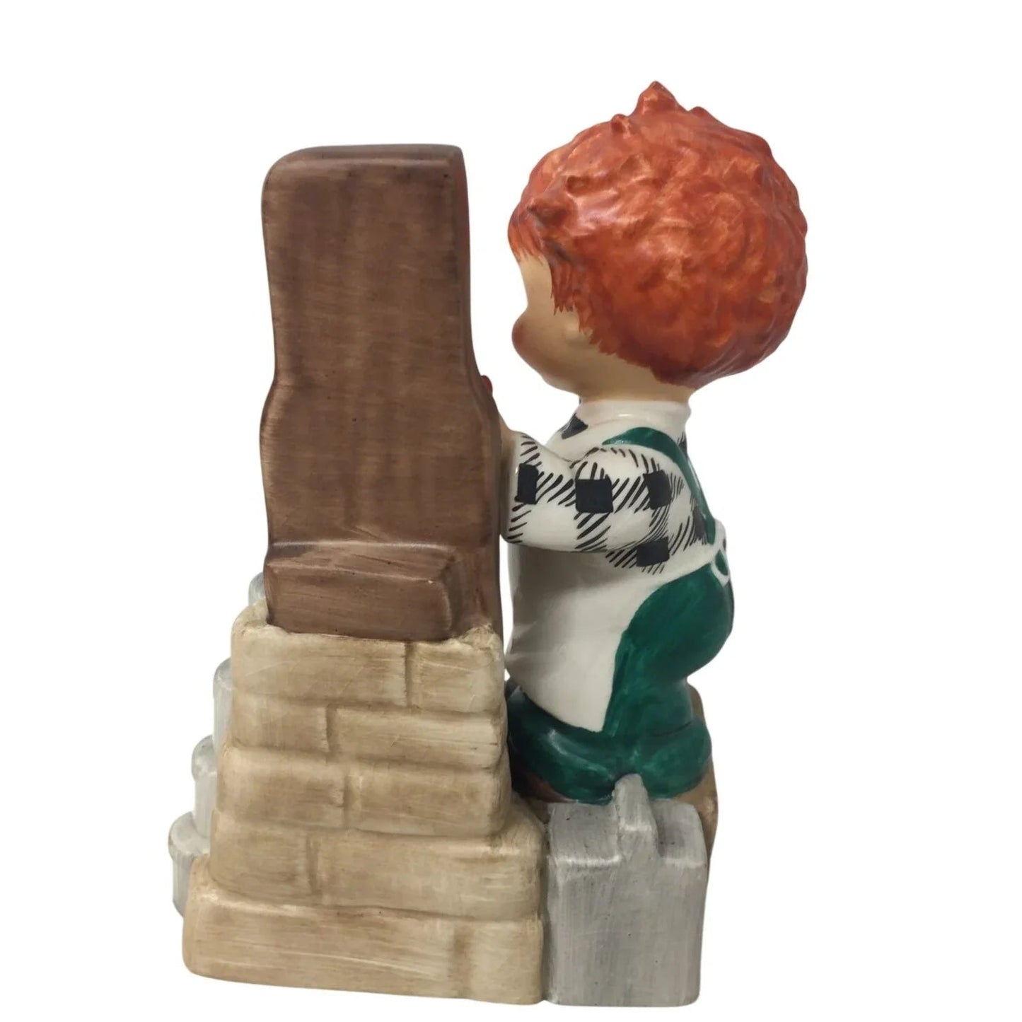 Vintage Goebel ''Super Service'' Figurine - Red Headed Store Clerk Boy - Goebel - figurine - A+ Stuff