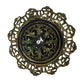 Vintage Gold Tone Filigree Layered Scarf Pin with Rhinestone in the middle - A+ Stuff - Brooch - A+ Stuff