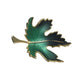 Vintage Gold Tone Green Leaf Brooch Pin - A+ Stuff - Brooch - A+ Stuff