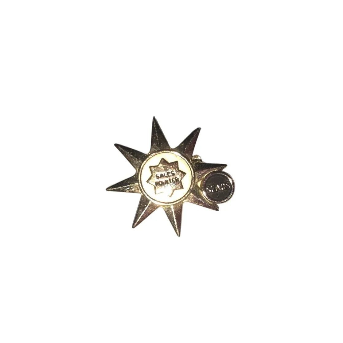 Vintage Gold Tone Sales Pointer Sears Employee Pin - sears - pin - A+ Stuff