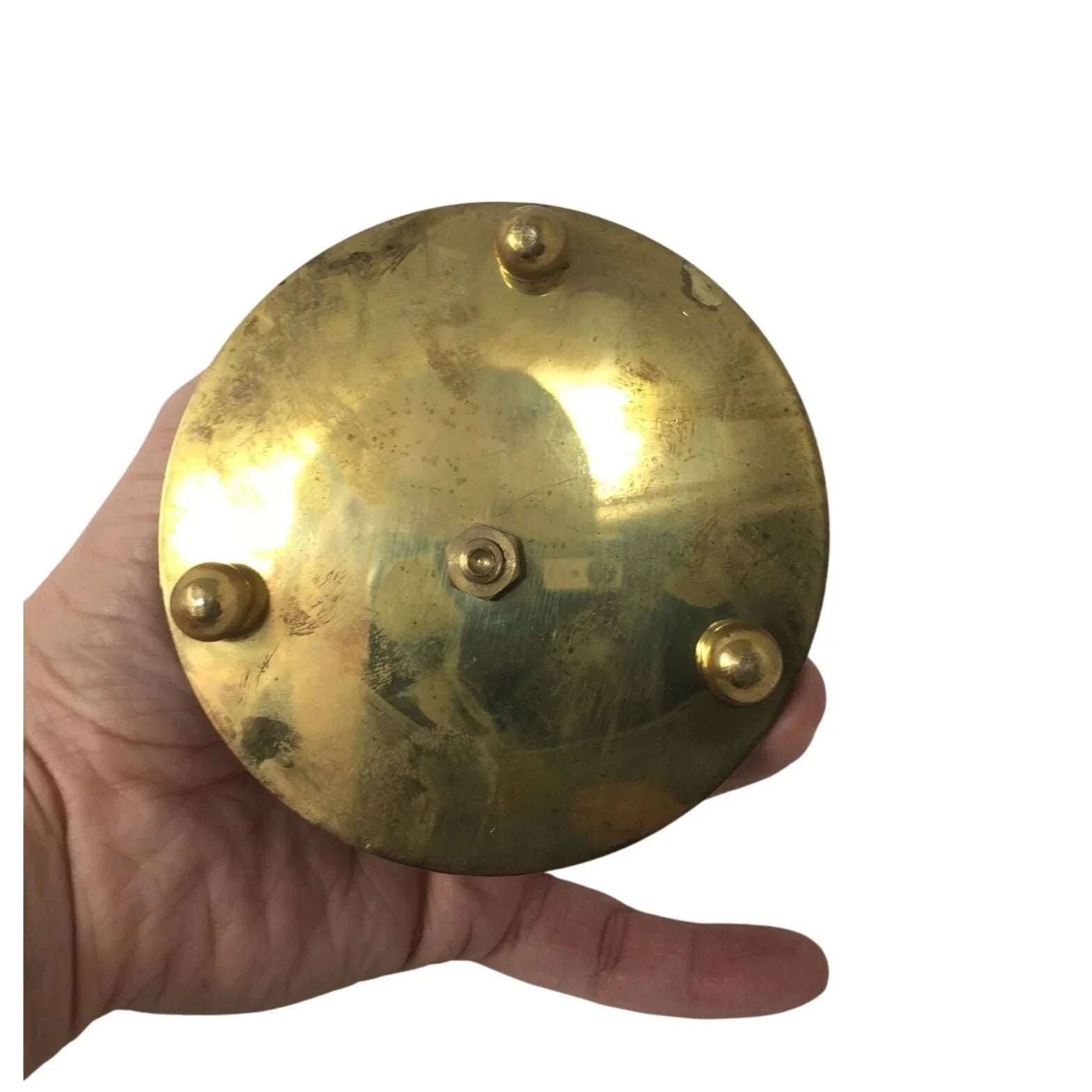 Vintage Gold Toned Footed Incense Burner - A+ Stuff
