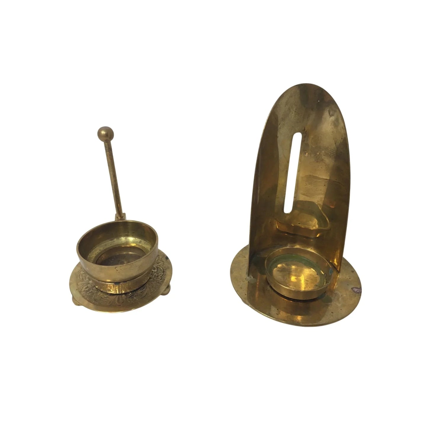 Vintage Gold Toned Footed Incense Burner - A+ Stuff