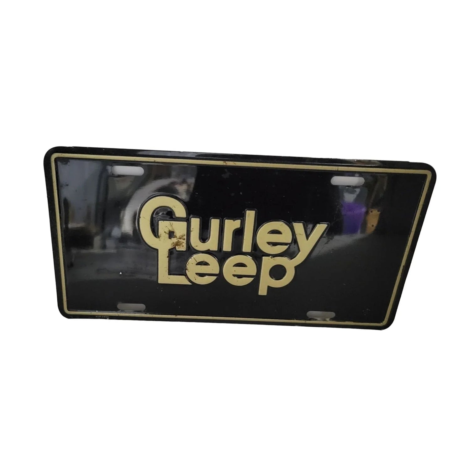 Vintage Gurley Leep License Plate - A+ Stuff - Auto Part - A+ Stuff