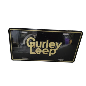 Vintage Gurley Leep License Plate