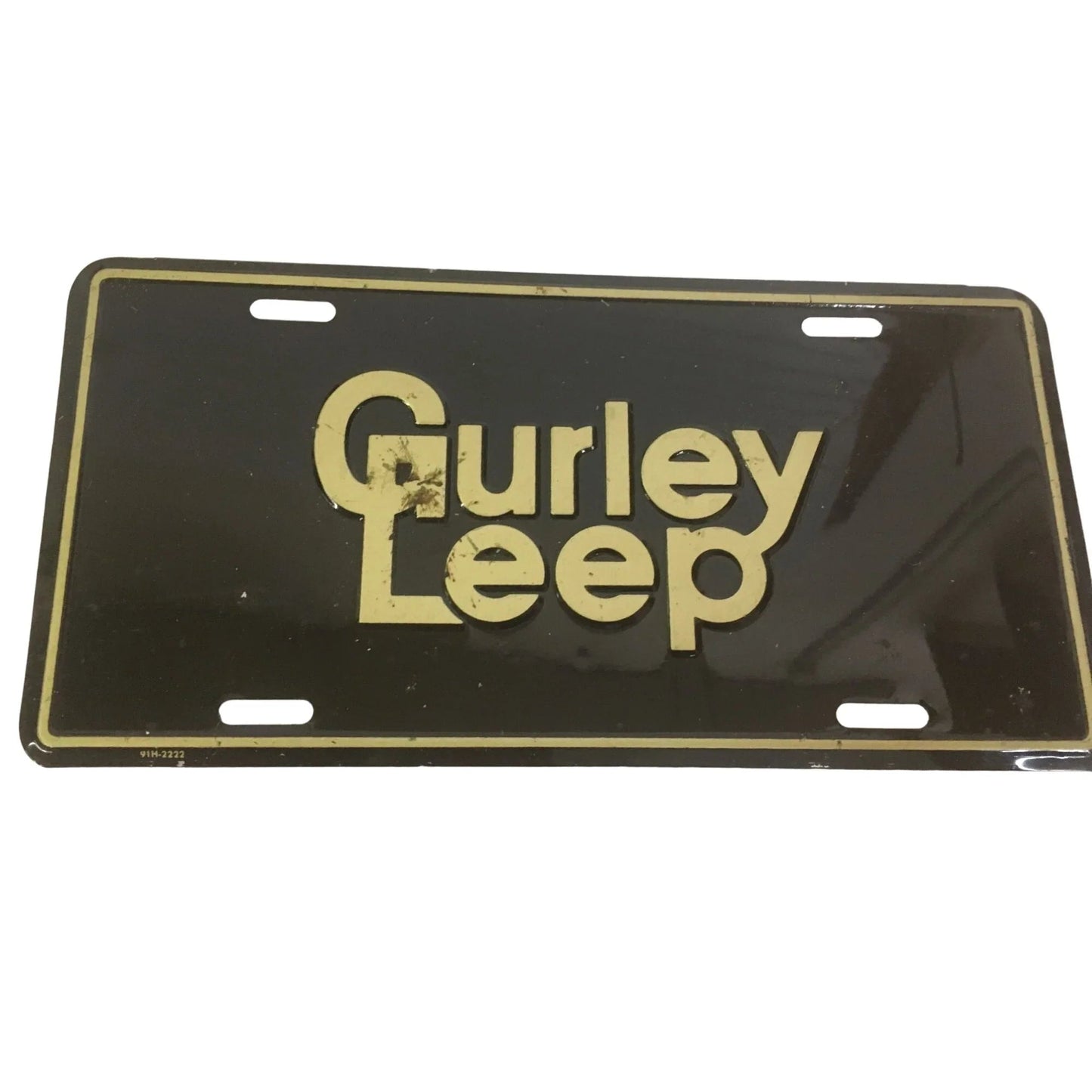 Vintage Gurley Leep License Plate - A+ Stuff - Auto Part - A+ Stuff