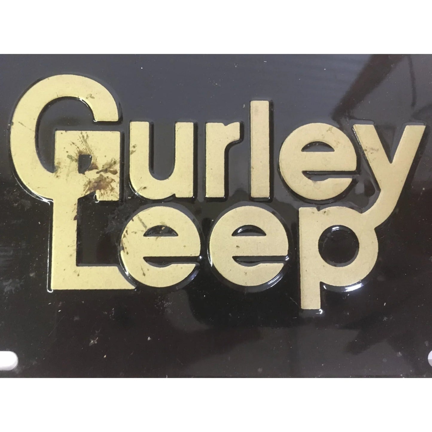 Vintage Gurley Leep License Plate - A+ Stuff - Auto Part - A+ Stuff