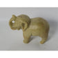 Vintage Hand Carved Miniature Elephant with its Trunk Up Figurine - A+ Stuff