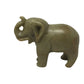 Vintage Hand Carved Miniature Elephant with its Trunk Up Figurine - A+ Stuff