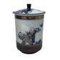 Vintage Hand Painted Blue & White Porcelain Jar/Canister with lid - A+ Stuff - Collectibles - A+ Stuff
