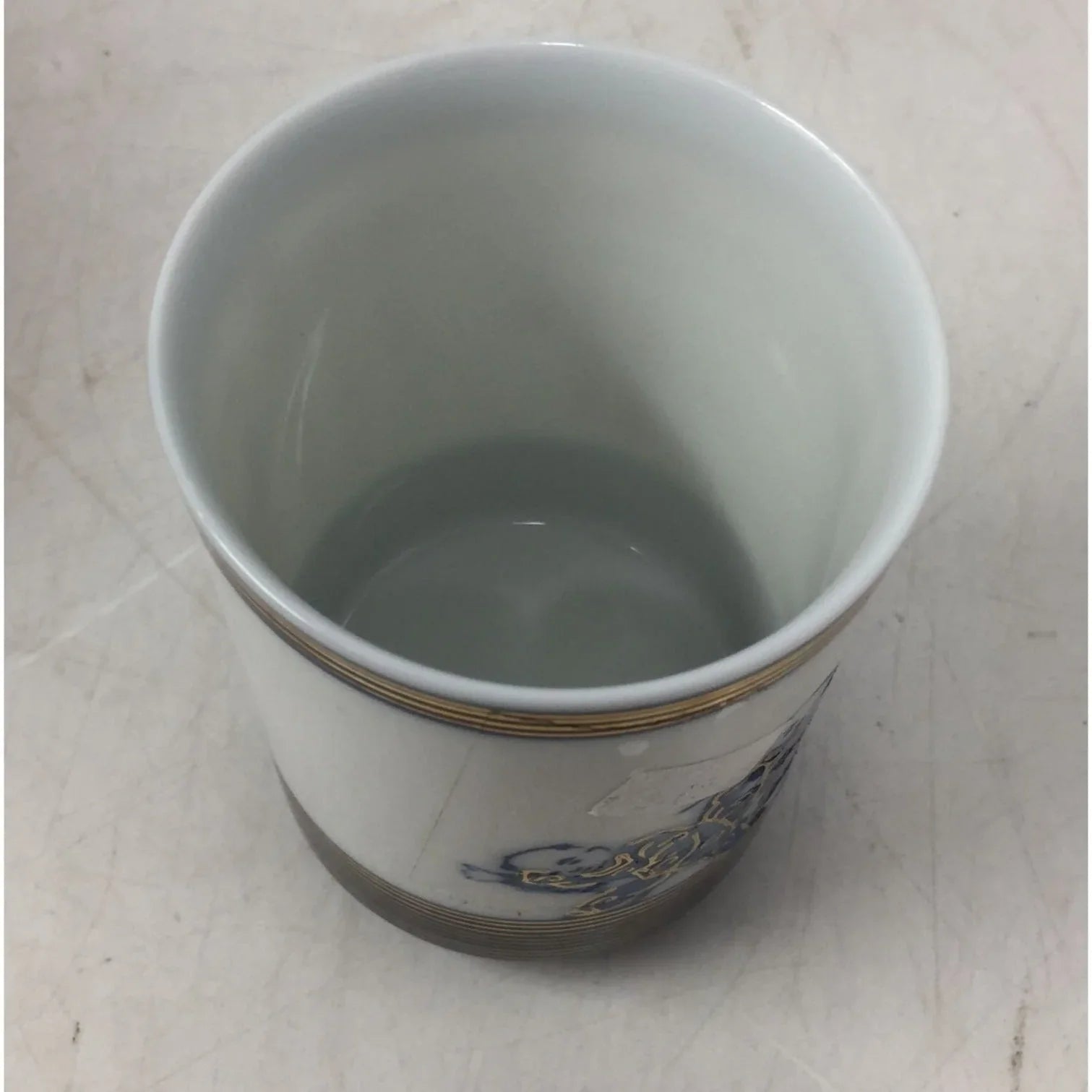 Vintage Hand Painted Blue & White Porcelain Jar/Canister with lid - A+ Stuff - Collectibles - A+ Stuff