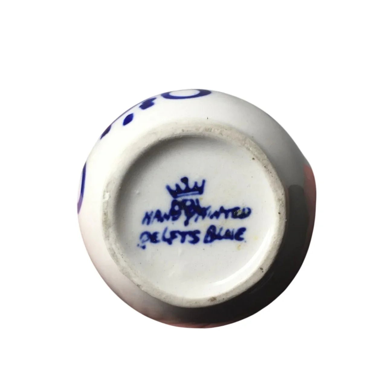 Vintage Hand Painted Delfts Blue Bud Vase with Handle - A+ Stuff - Vase or Holder - A+ Stuff