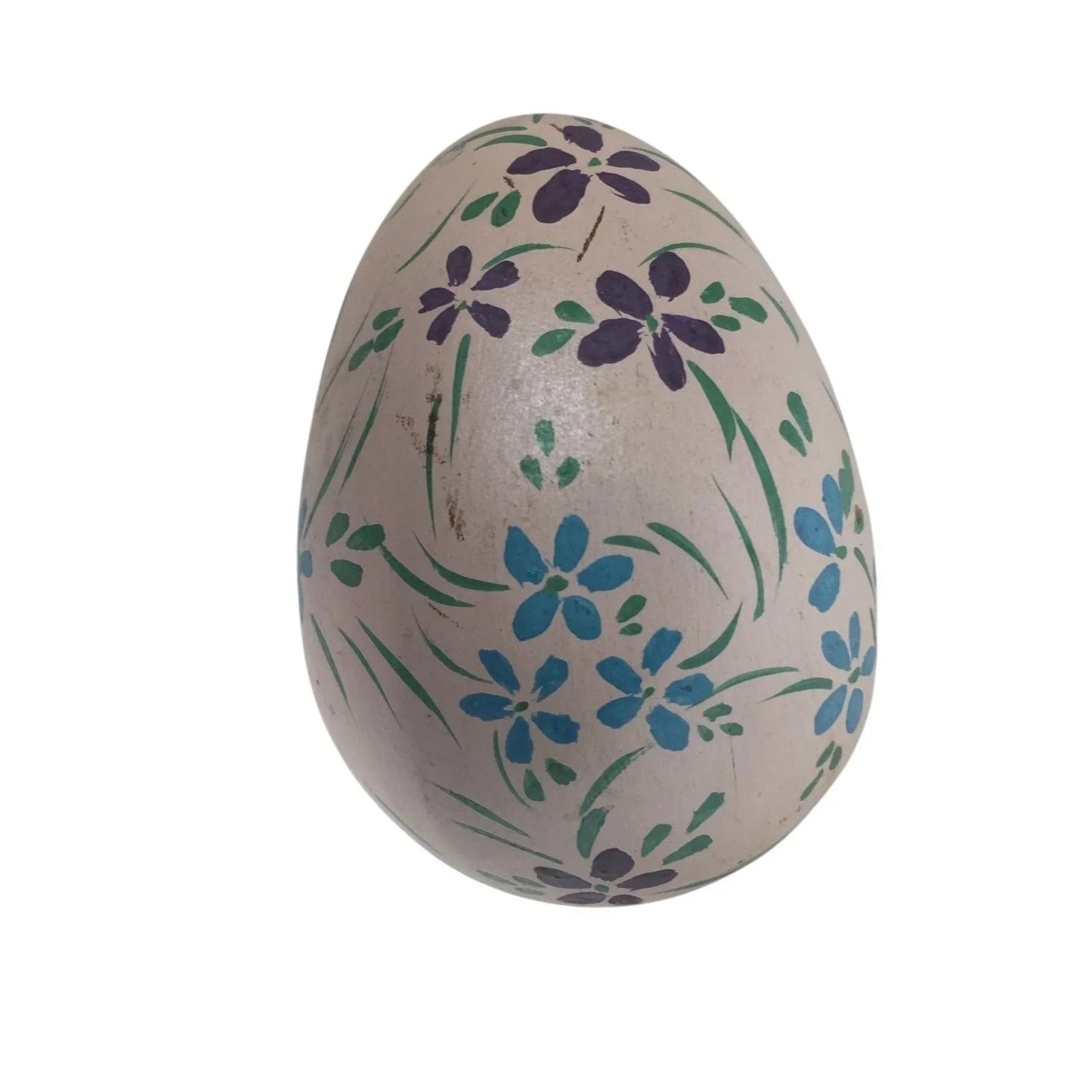Vintage Hand Painted Easter Egg with Flowers on it - A+ Stuff - Seasonal & Holiday Decorations - A+ Stuff