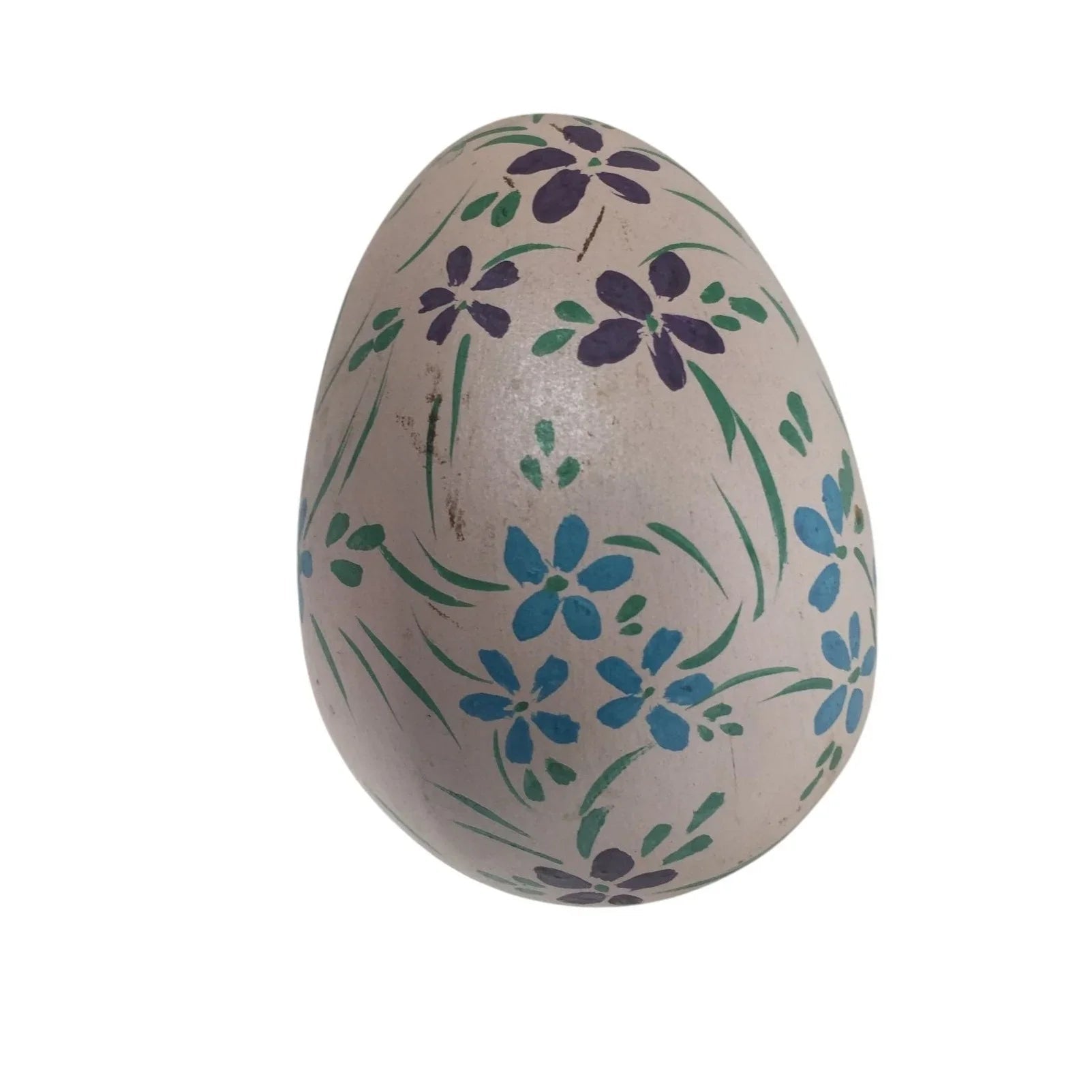 Vintage Hand Painted Easter Egg with Flowers on it - A+ Stuff - Seasonal & Holiday Decorations - A+ Stuff