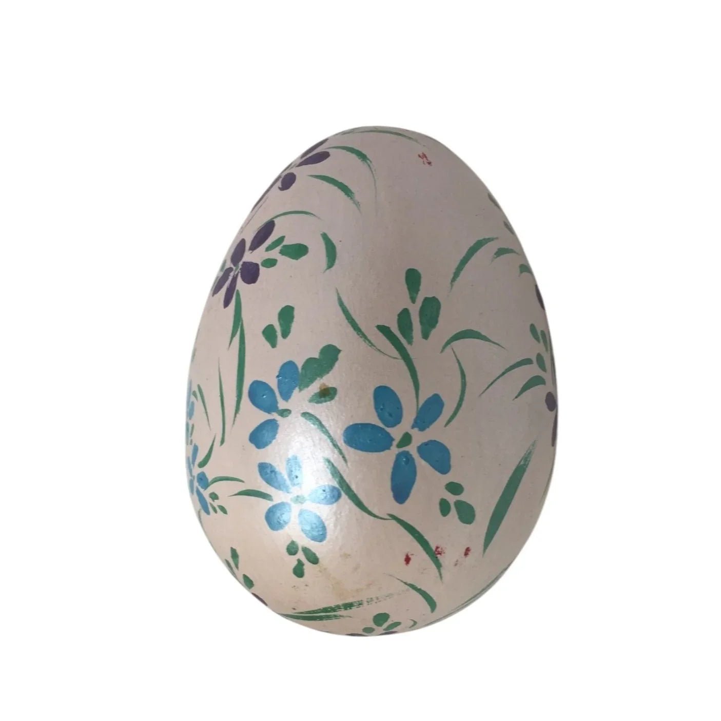 Vintage Hand Painted Easter Egg with Flowers on it - A+ Stuff - Seasonal & Holiday Decorations - A+ Stuff