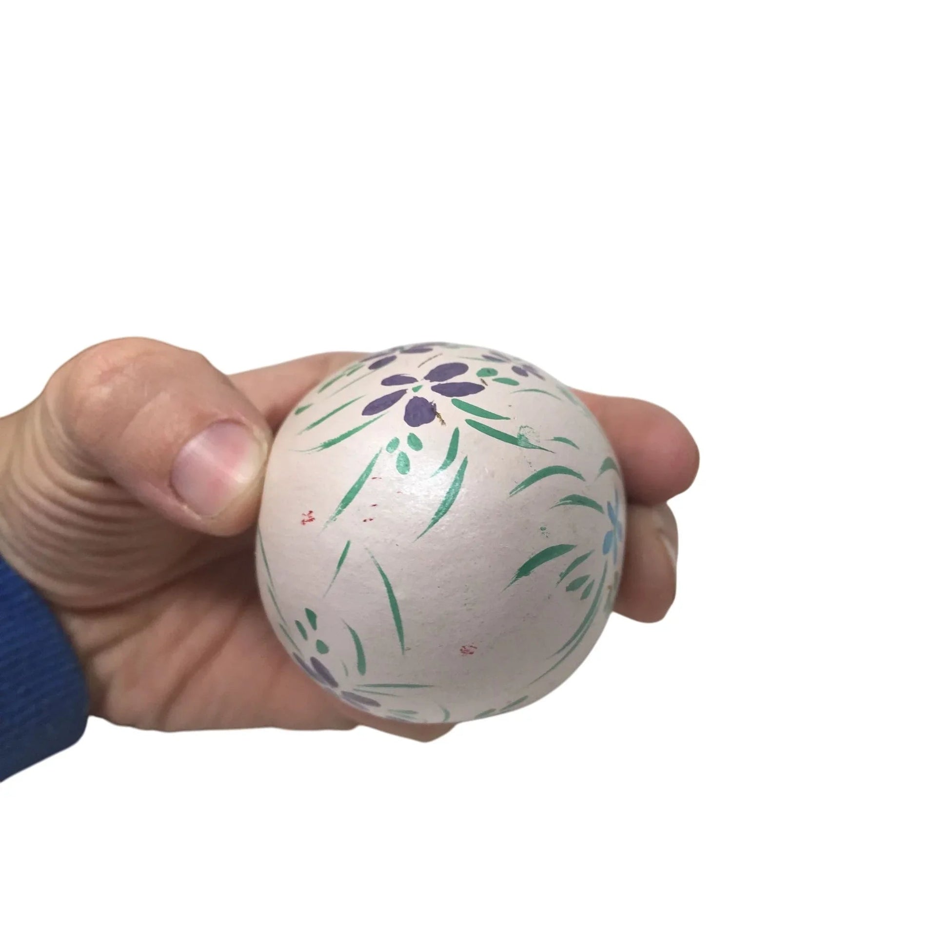 Vintage Hand Painted Easter Egg with Flowers on it - A+ Stuff - Seasonal & Holiday Decorations - A+ Stuff