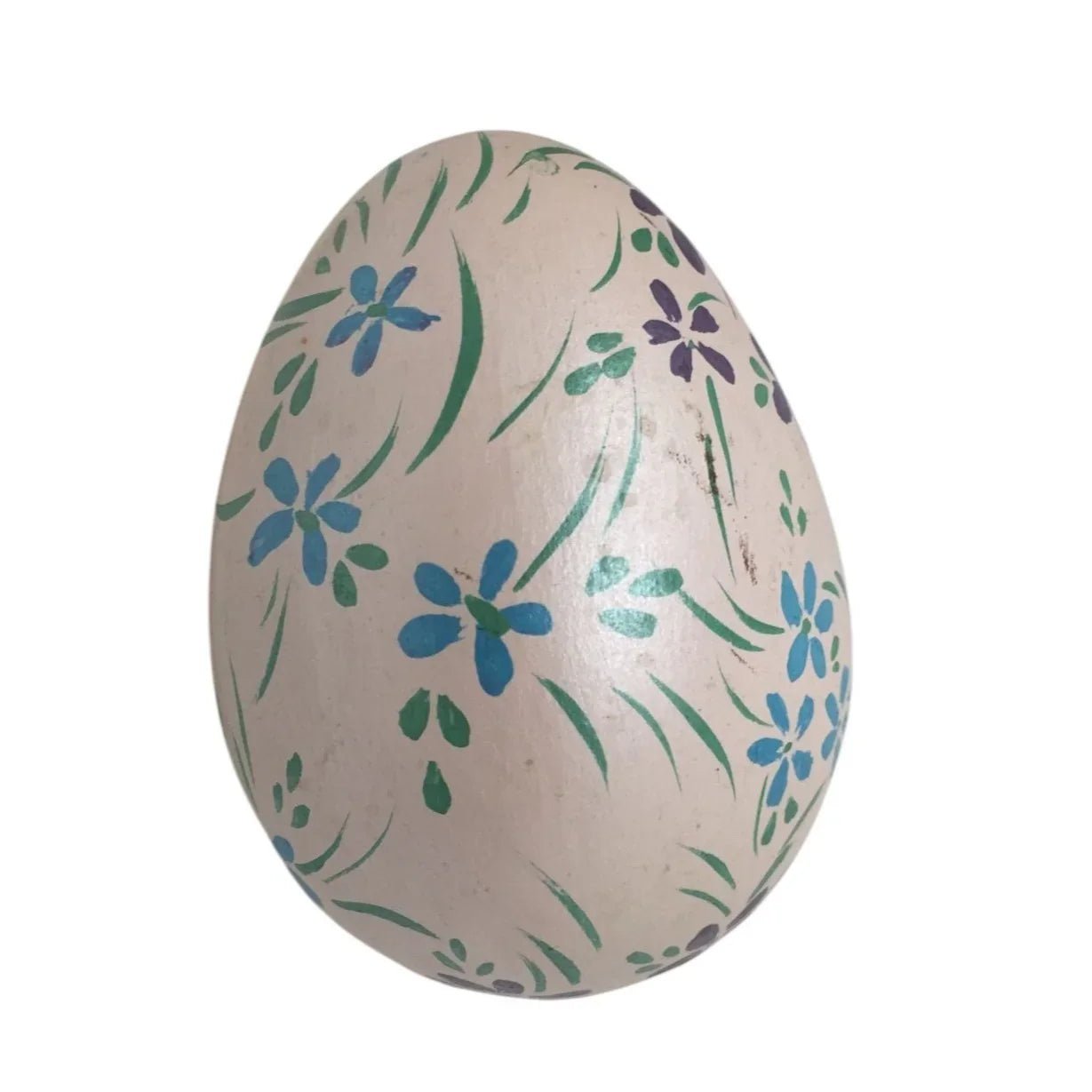 Vintage Hand Painted Easter Egg with Flowers on it - A+ Stuff - Seasonal & Holiday Decorations - A+ Stuff