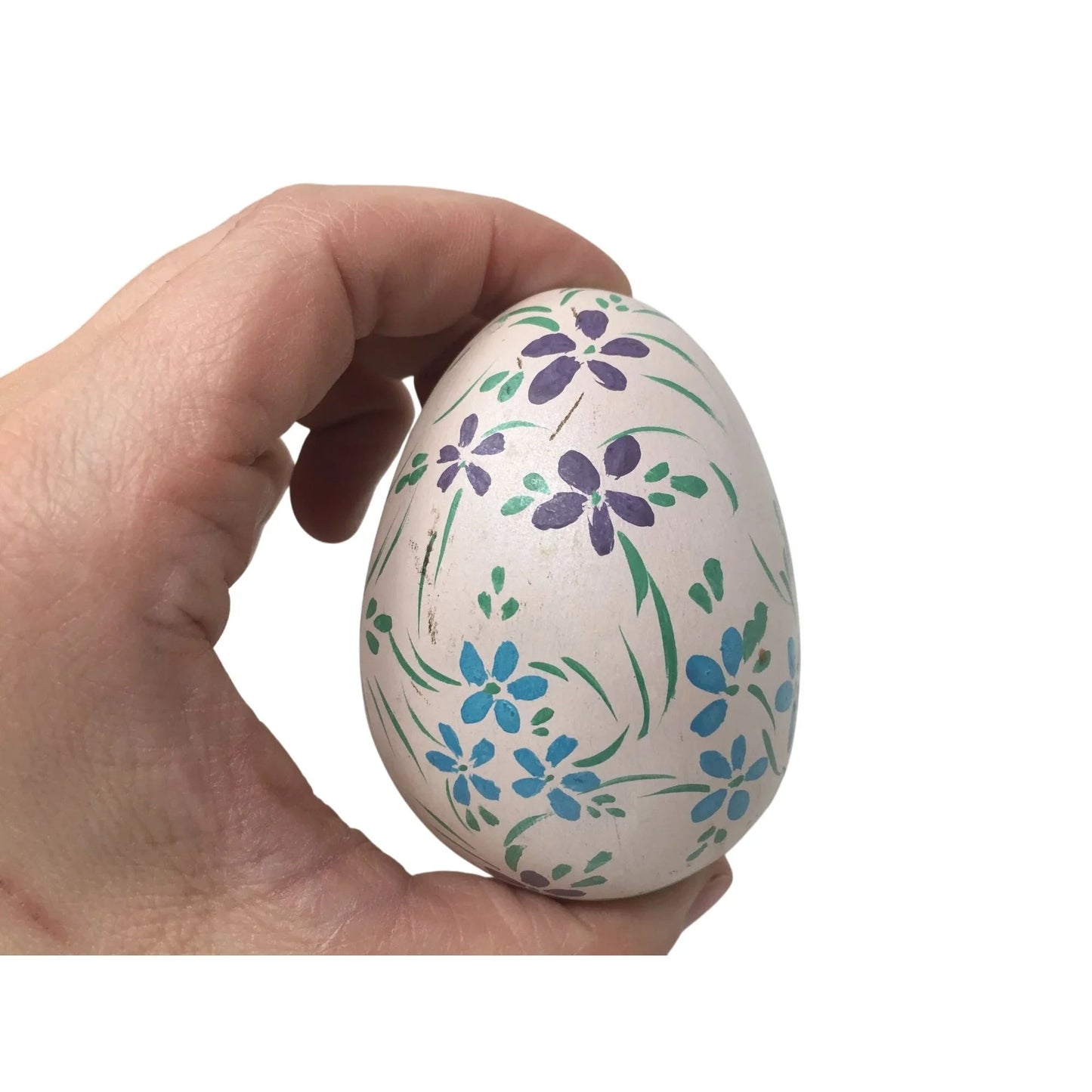 Vintage Hand Painted Easter Egg with Flowers on it - A+ Stuff - Seasonal & Holiday Decorations - A+ Stuff