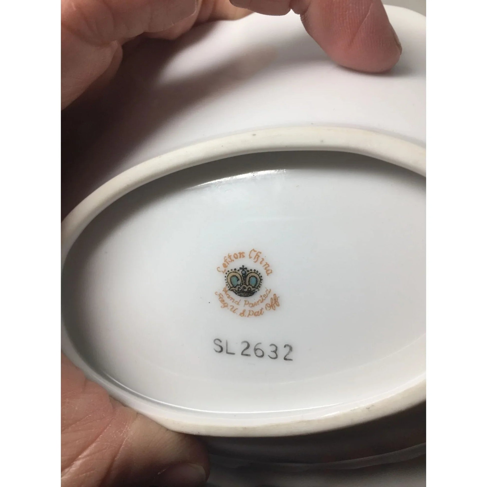 Vintage Hand Painted Lefton China Trinket or Candy Bowl - Lefton China - Bowls - A+ Stuff