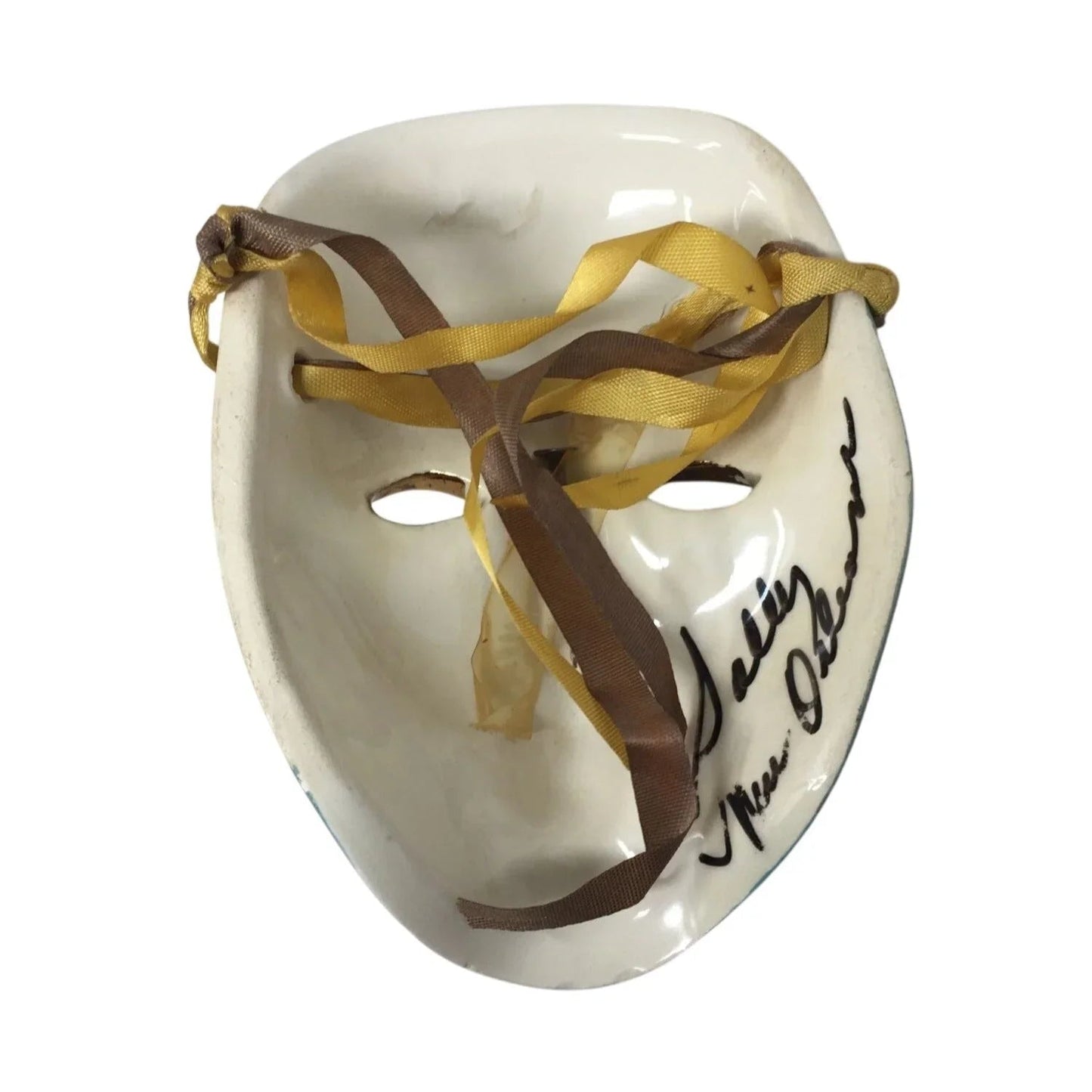 Vintage Hand - Painted Mardi Gras Woman Mask Face - A+ Stuff - Collectibles - A+ Stuff