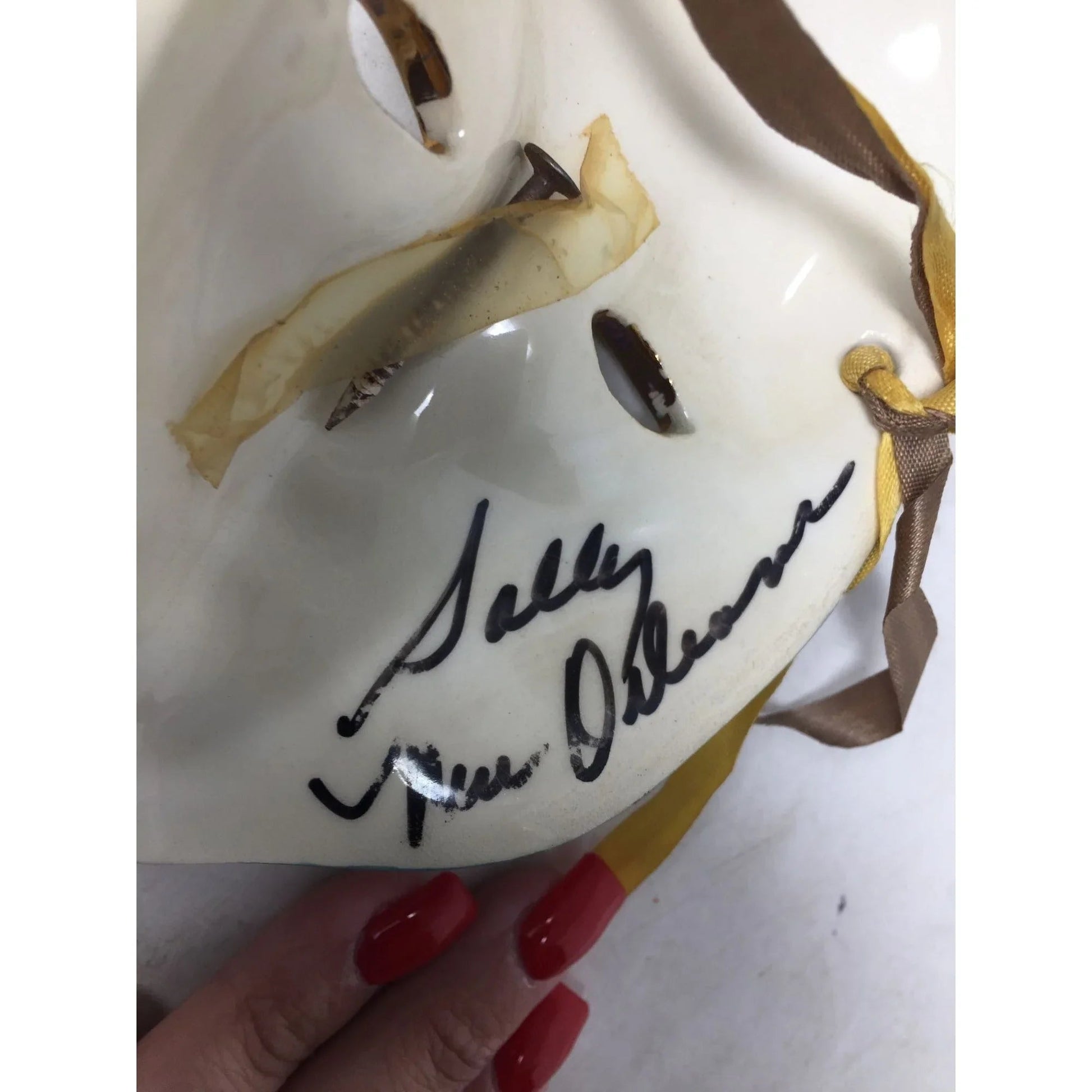Vintage Hand - Painted Mardi Gras Woman Mask Face - A+ Stuff - Collectibles - A+ Stuff