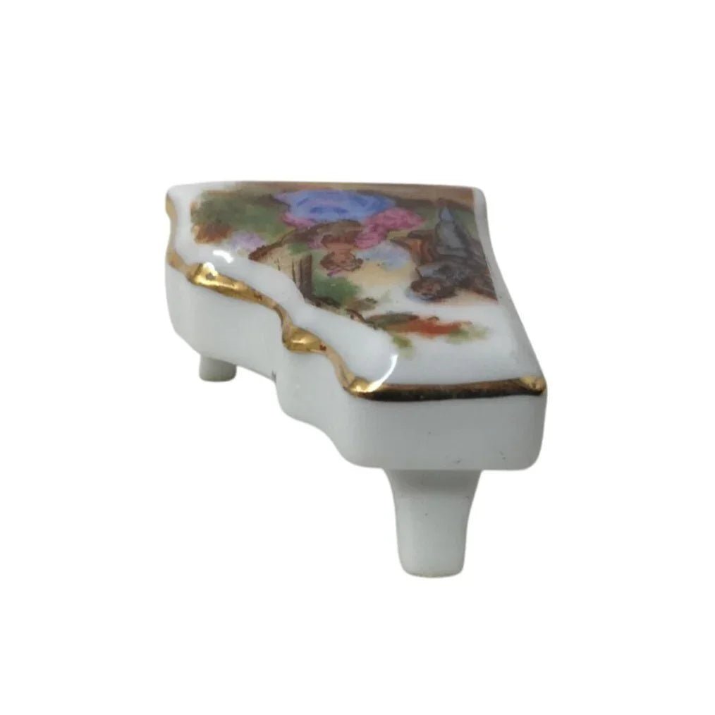 Vintage Hand Painted Miniature Piano Made in France Limoges - A+ Stuff - Figurines - A+ Stuff