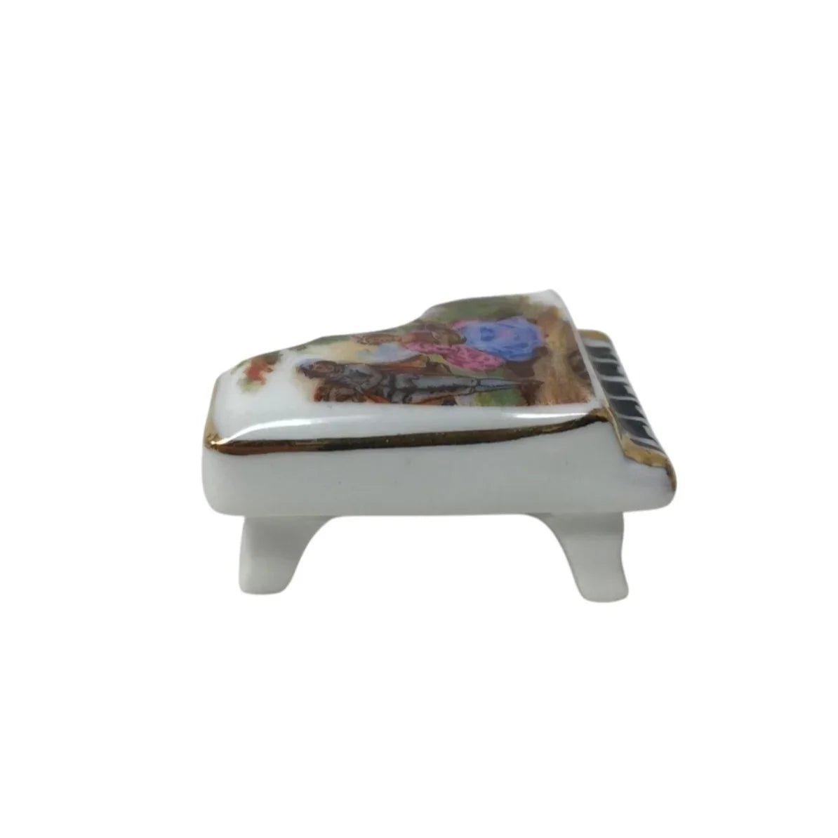 Vintage Hand Painted Miniature Piano Made in France Limoges - A+ Stuff - Figurines - A+ Stuff