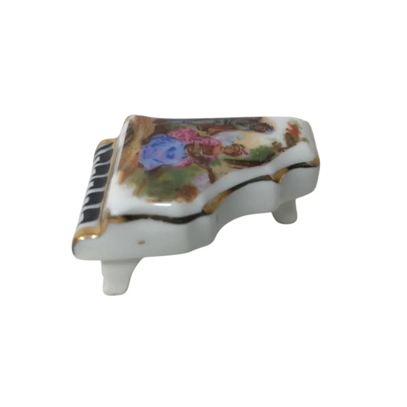 Vintage Hand Painted Miniature Piano Made in France Limoges - A+ Stuff - Figurines - A+ Stuff